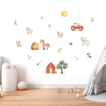 Bauernhof Aquarell Wandtattoo #36