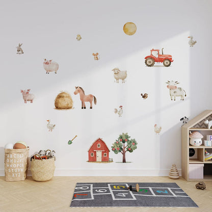 Bauernhof Aquarell Wandtattoo #36