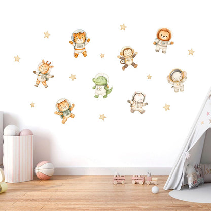 Tiere im Weltall Wandtattoo #59