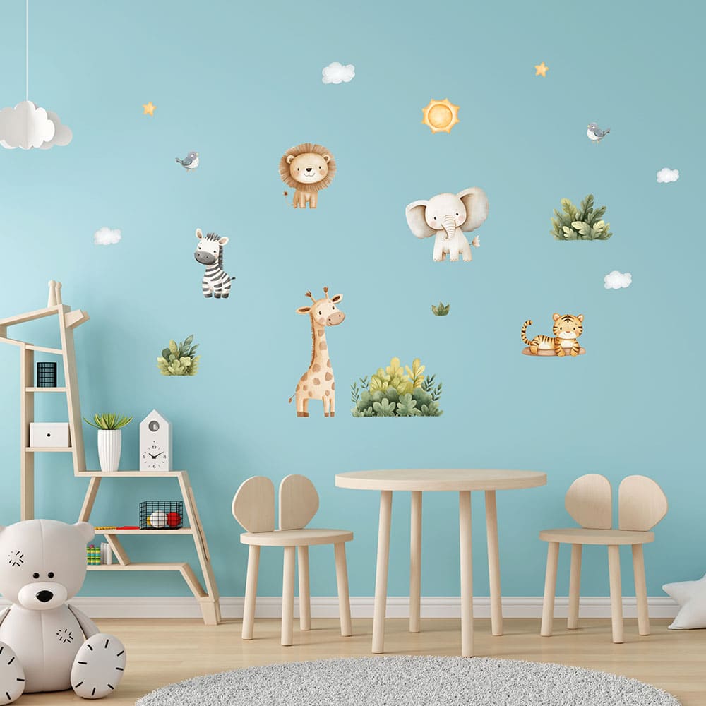 Safari Tiere Wandtattoo #5