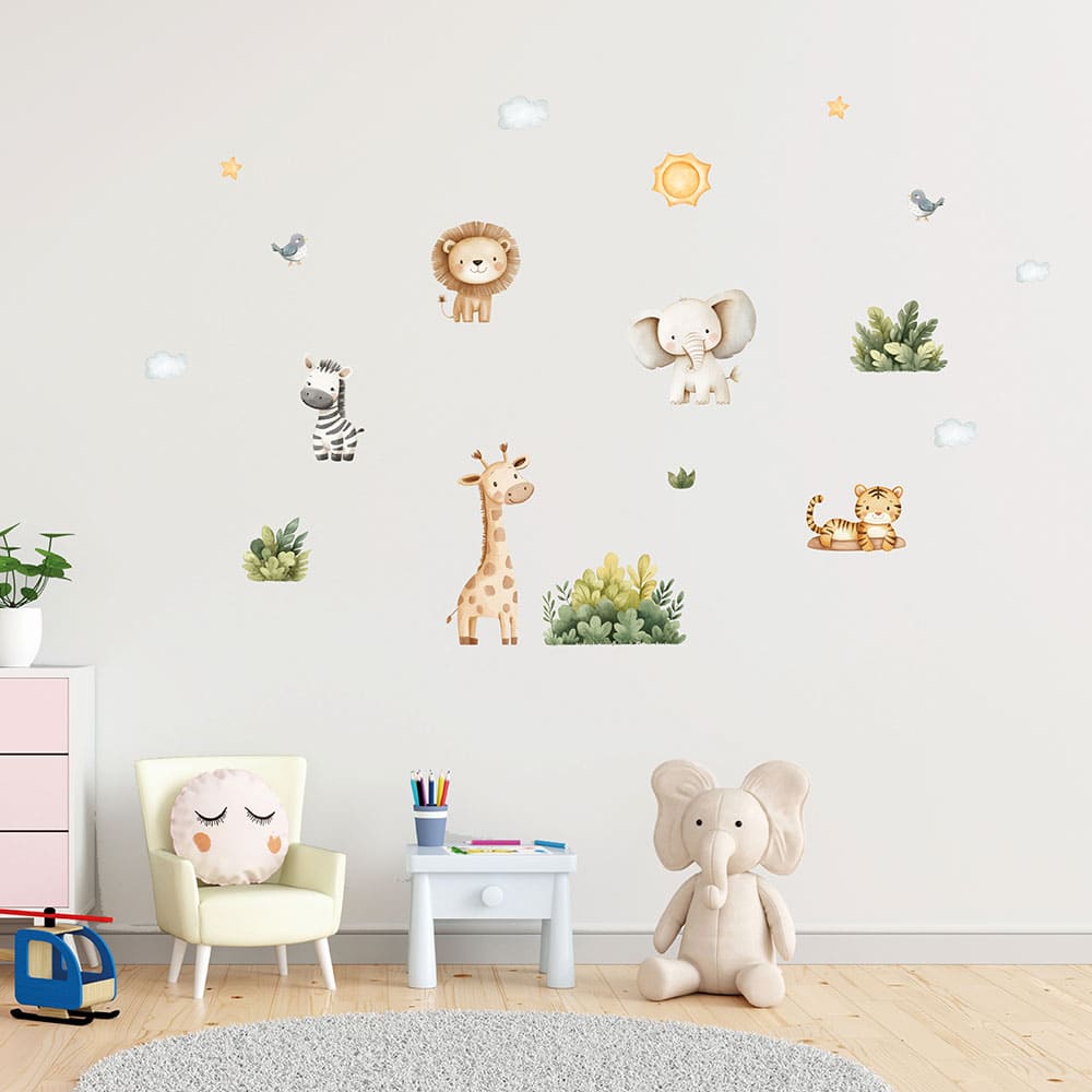 Safari Tiere Wandtattoo #5