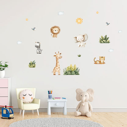 Safari Tiere Wandtattoo #5