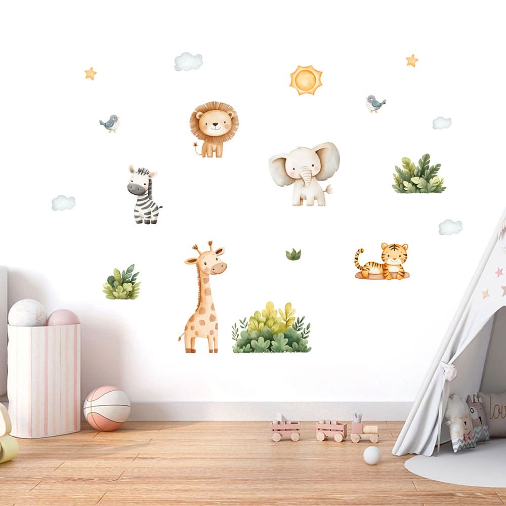 Safari Tiere Wandtattoo #5