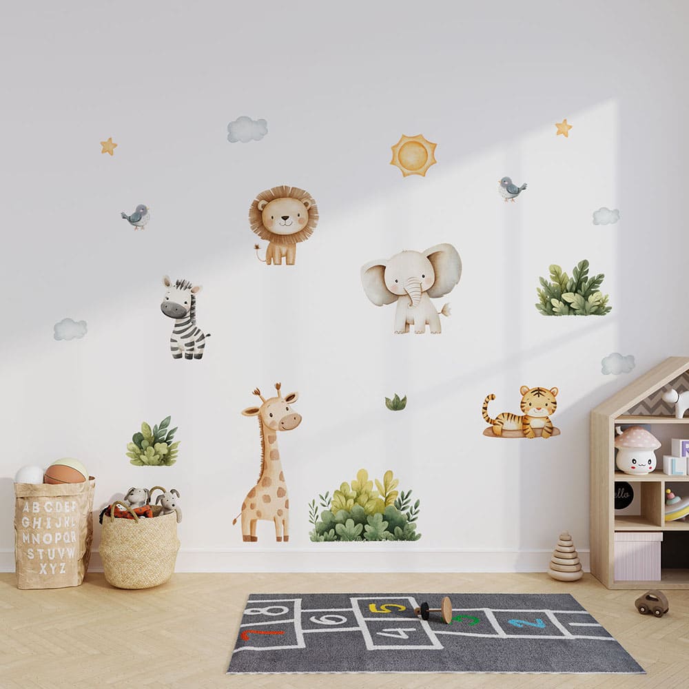 Safari Tiere Wandtattoo #5