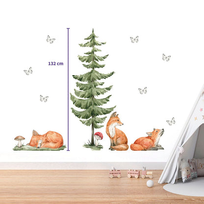 Waldtiere Füchse Wandtattoo #86