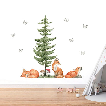 Waldtiere Füchse Wandtattoo #86