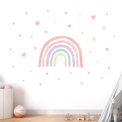 Regenbogen Pastell Wandtattoo #89