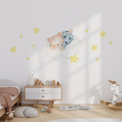 Wolke & Bär Wandtattoo #101