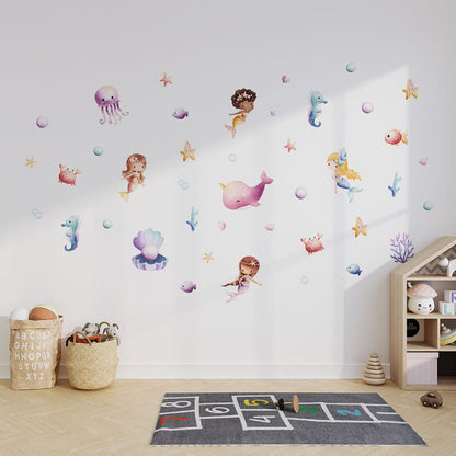 Meerjungfrauen Wandtattoo #128