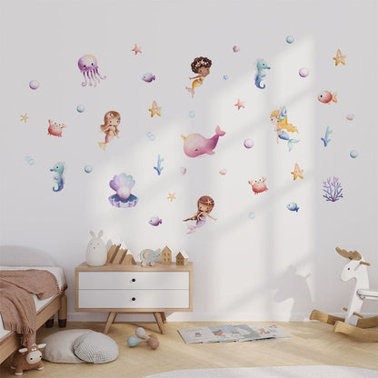 Meerjungfrauen Wandtattoo #128