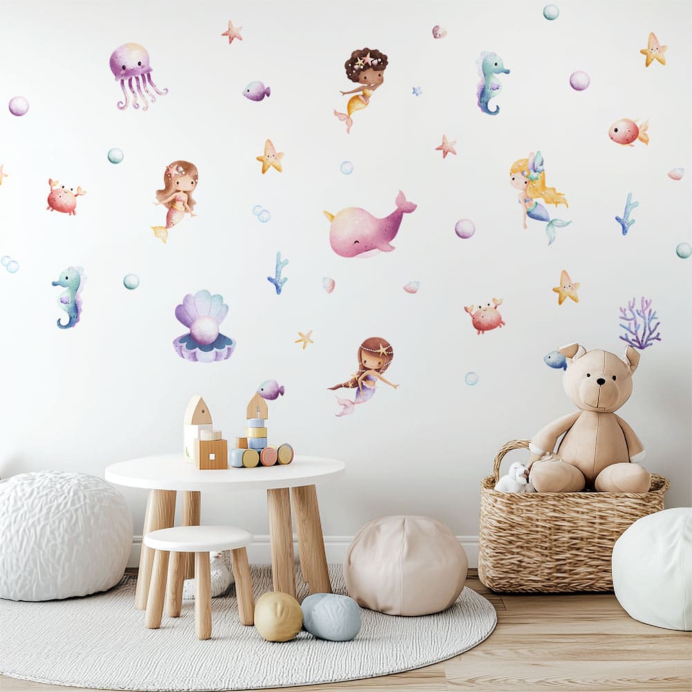 Meerjungfrauen Wandtattoo #128