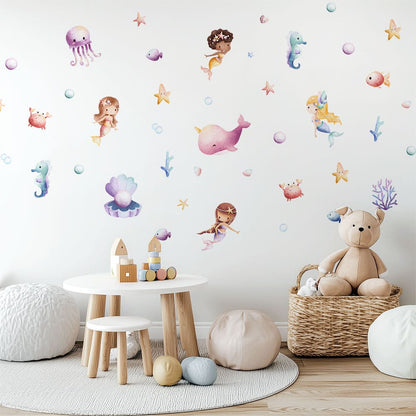 Meerjungfrauen Wandtattoo #128