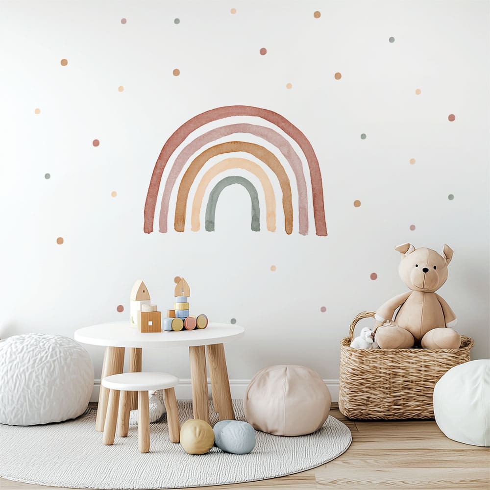 Regenbogen Boho Wandtattoo #61