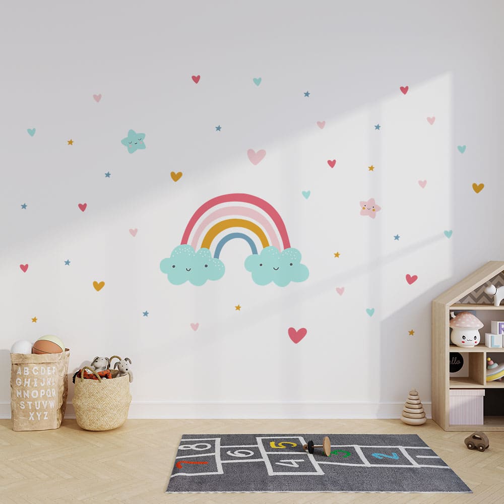 Regenbogen Wandtattoo #111