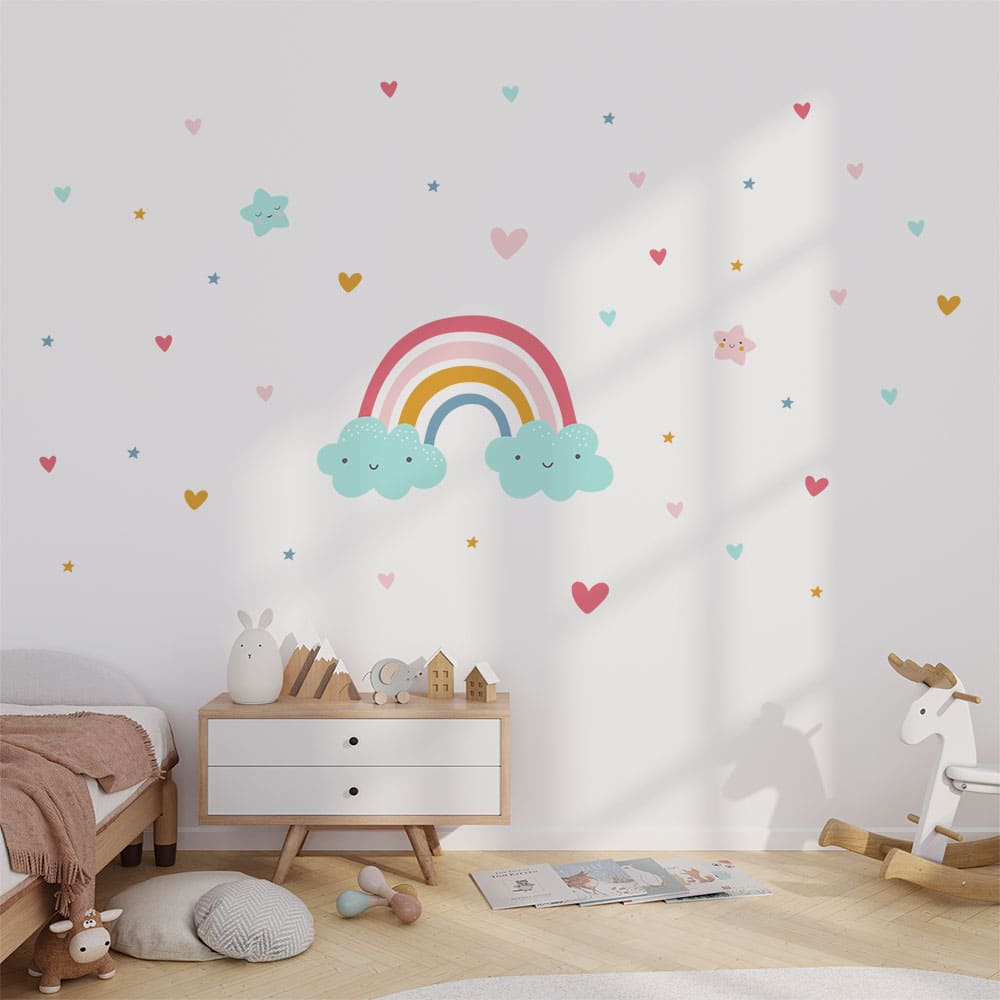 Regenbogen Wandtattoo #111