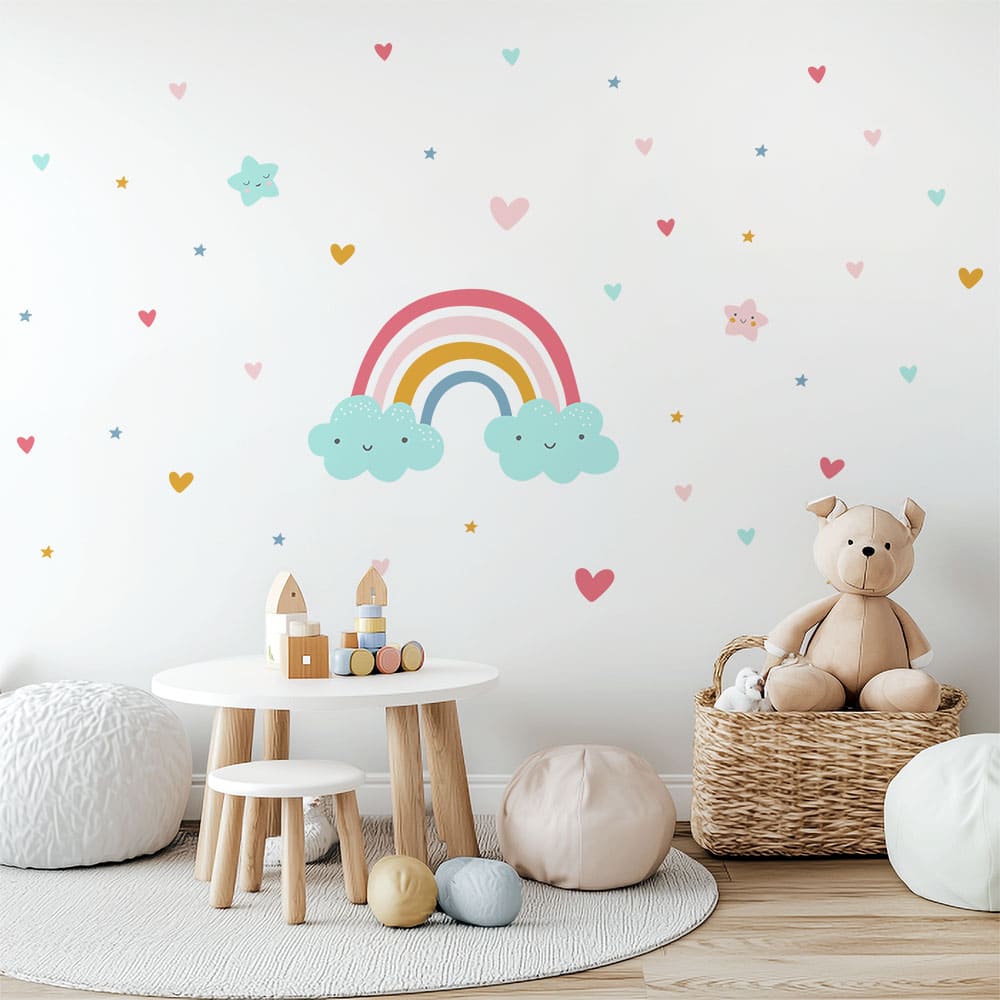 Regenbogen Wandtattoo #111