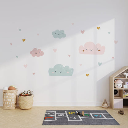 Wolken Wandtattoo #114