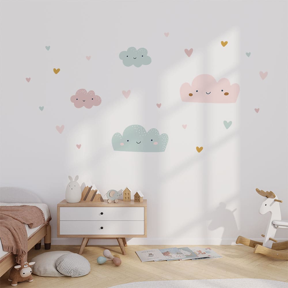 Wolken Wandtattoo #114