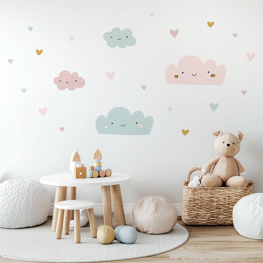 Wolken Wandtattoo #114