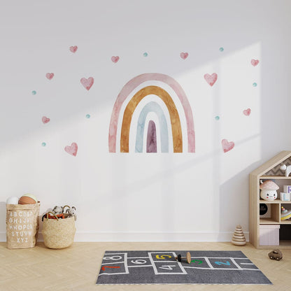 Regenbogen Aquarell Wandtattoo #124