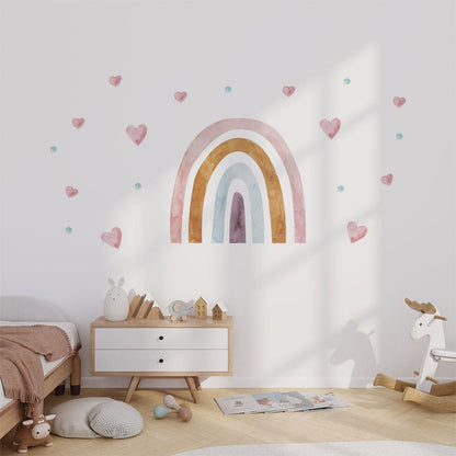 Regenbogen Aquarell Wandtattoo #124