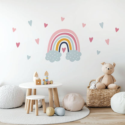 Regenbogen Wolken Wandtattoo #58