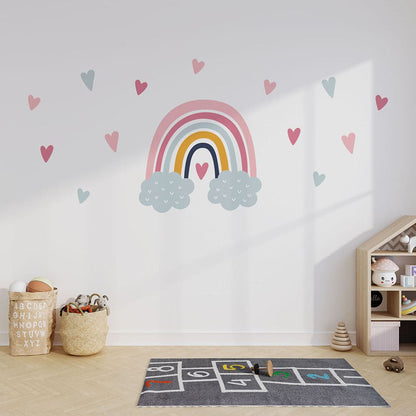 Regenbogen Wolken Wandtattoo #58