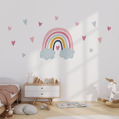 Regenbogen Wolken Wandtattoo #58