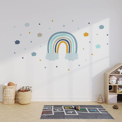 Regenbogen Wolke Wandtattoo #60