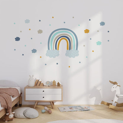 Regenbogen Wolke Wandtattoo #60