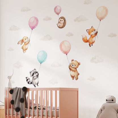 Tiere und Ballons Wandtattoo #160