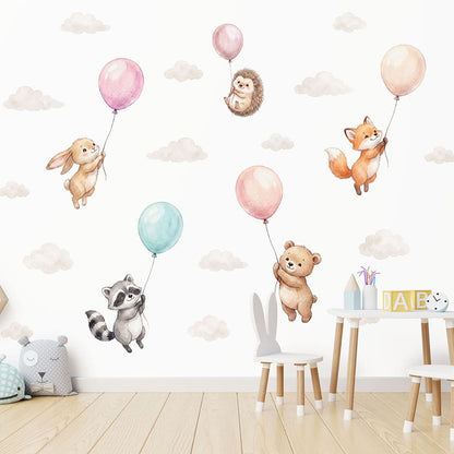 Tiere und Ballons Wandtattoo #160