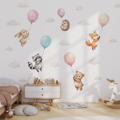 Tiere und Ballons Wandtattoo #160