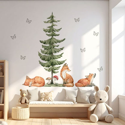 Waldtiere Füchse Wandtattoo #86