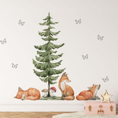 Waldtiere Füchse Wandtattoo #86