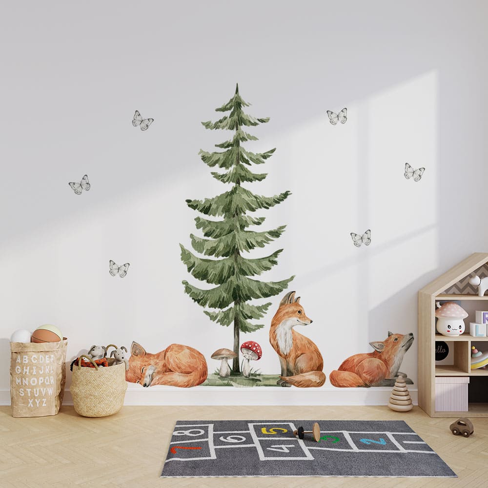 Waldtiere Füchse Wandtattoo #86