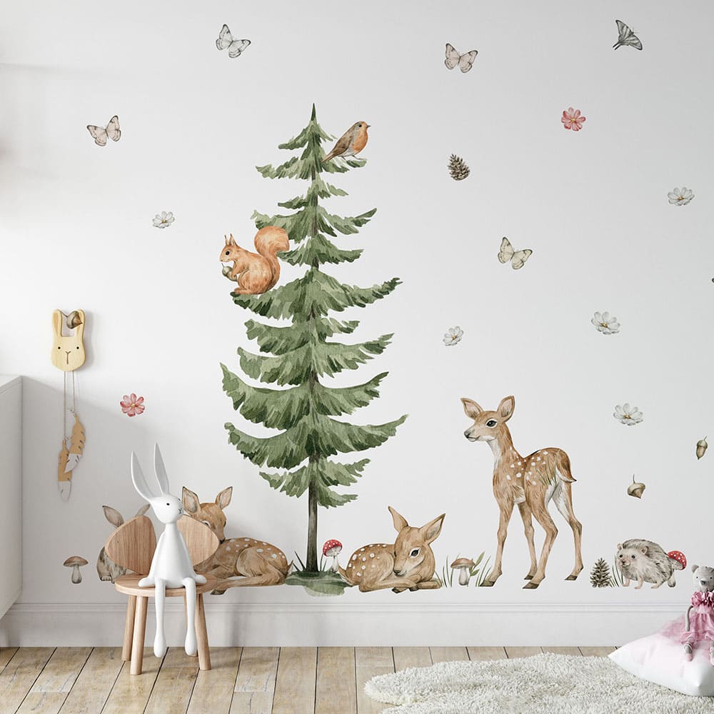 Waldtiere Rehkitze Wandtattoo #62
