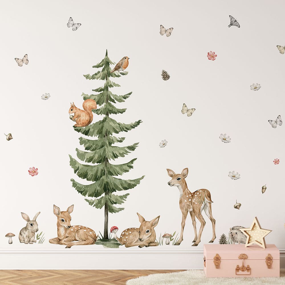 Waldtiere Rehkitze Wandtattoo #62
