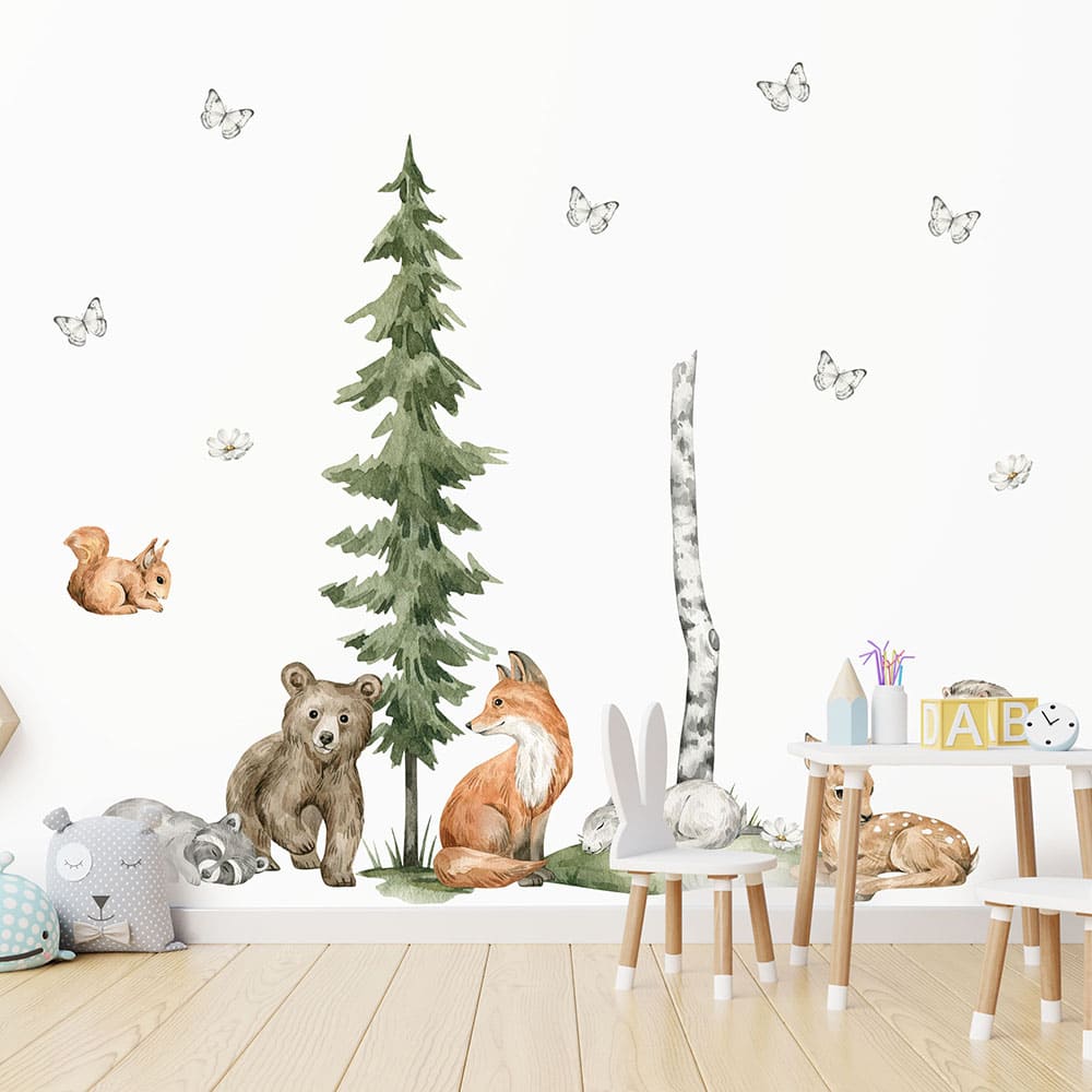 Kleine Waldtiere Wandtattoo #70