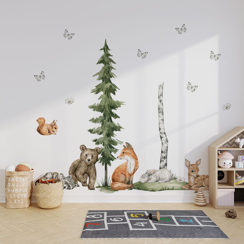 Kleine Waldtiere Wandtattoo #70