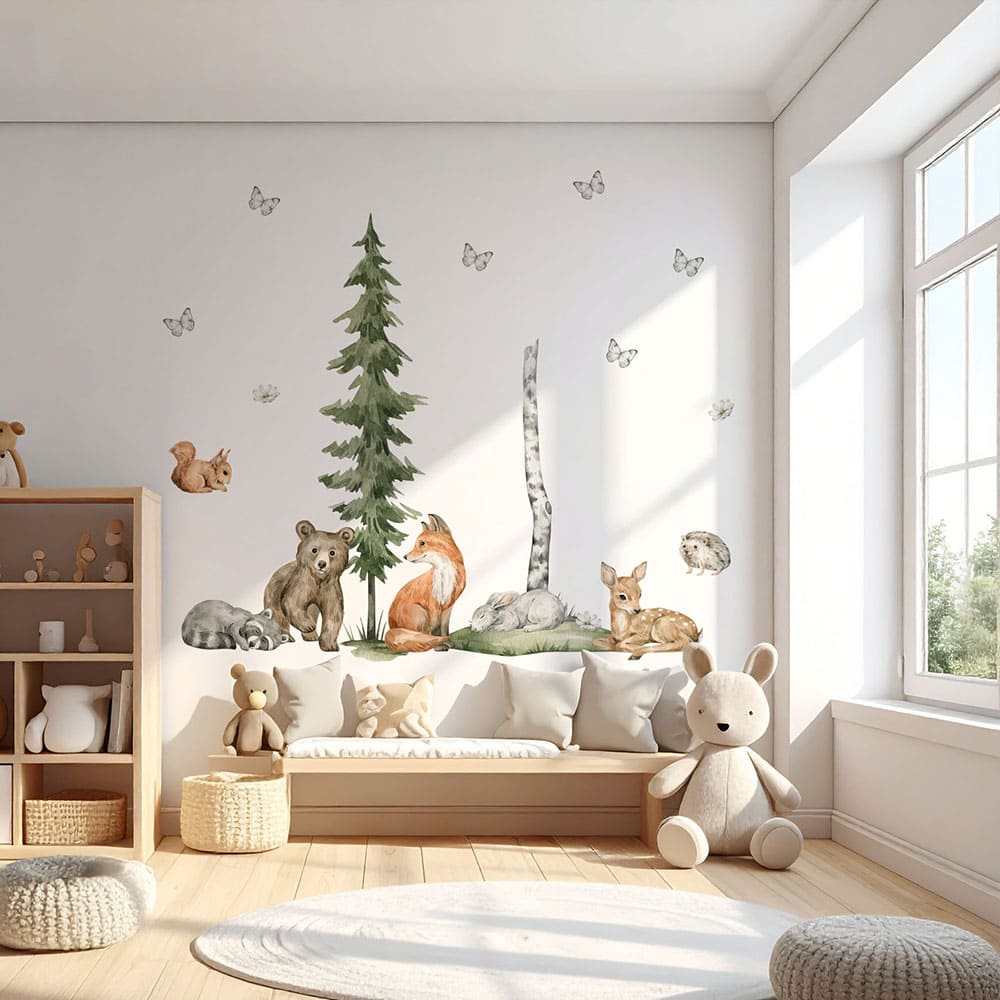 Kleine Waldtiere Wandtattoo #70