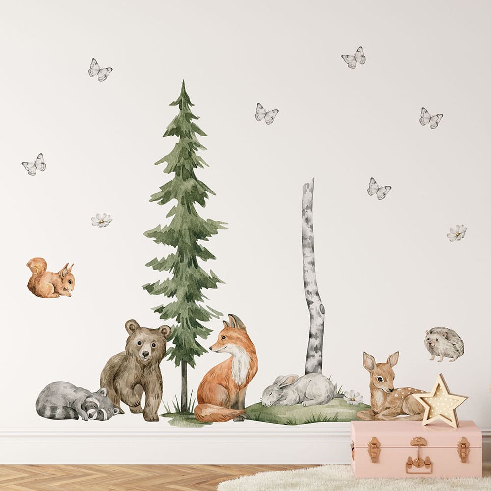 Kleine Waldtiere Wandtattoo #70