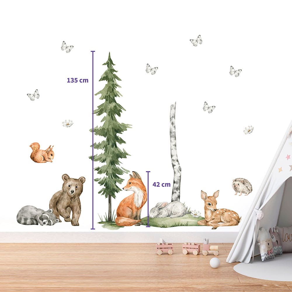 Kleine Waldtiere Wandtattoo #70