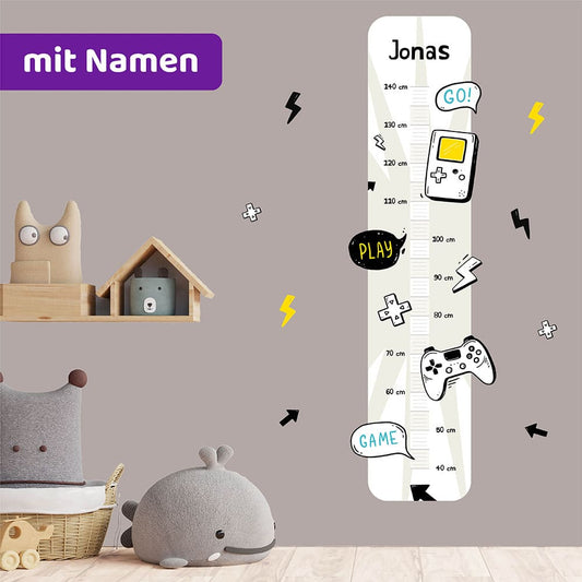 personalisierte Messlatten mit Namen