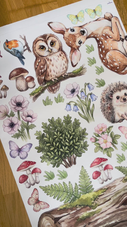 Waldtiere Wandtattoo 4 Freunde #30