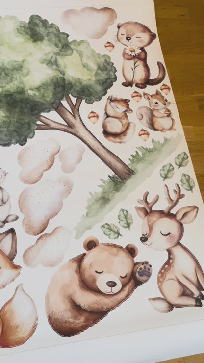 Waldtiere Wandtattoo #151